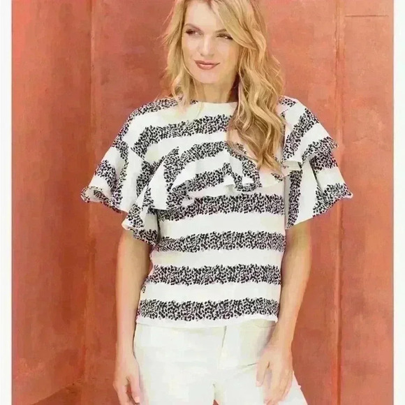 Mudpie London Flounce Top Large - Picture 1 of 6